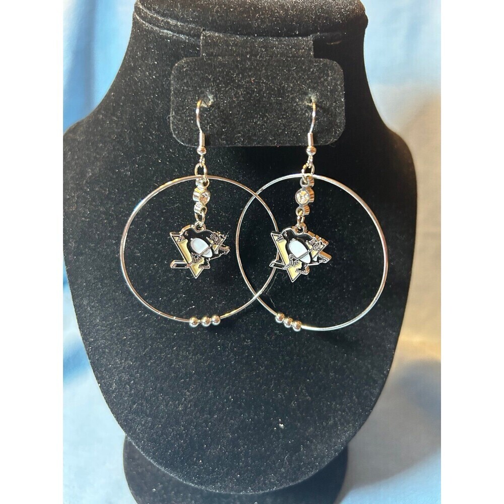 NHL Pittsburgh Penguins Hoop Earrings
